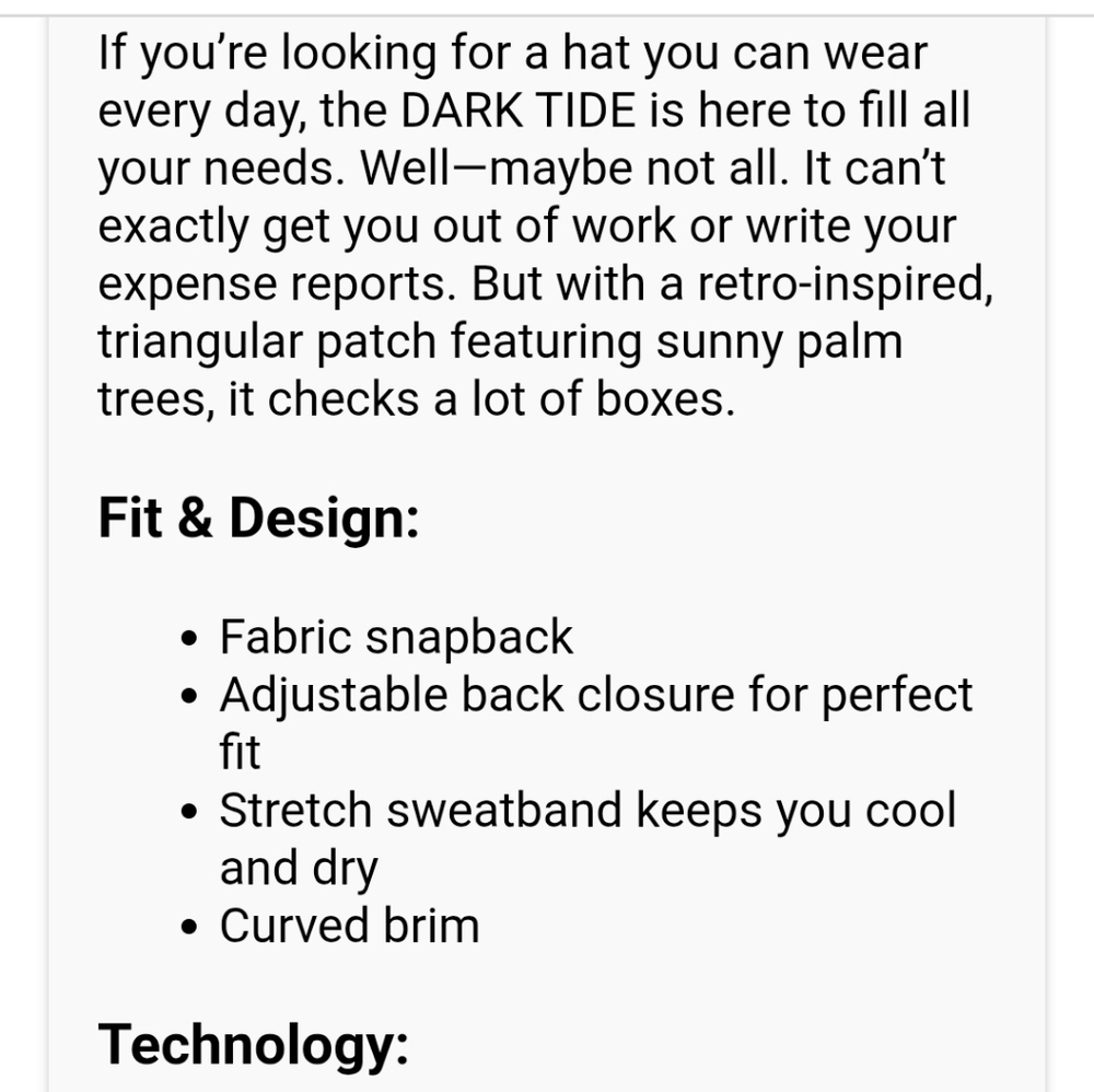 TravisMathew Dark Tide Hat - Picture 5 of 7
